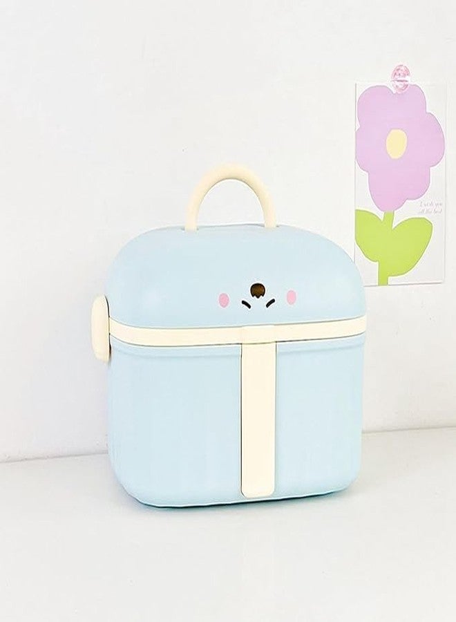 TONSYL Medicine Organizer Box First Aid Health Emergency Storage Box Large Capacity Double Layer Medicine Storage Bins with Lid (Blue) - Image 3